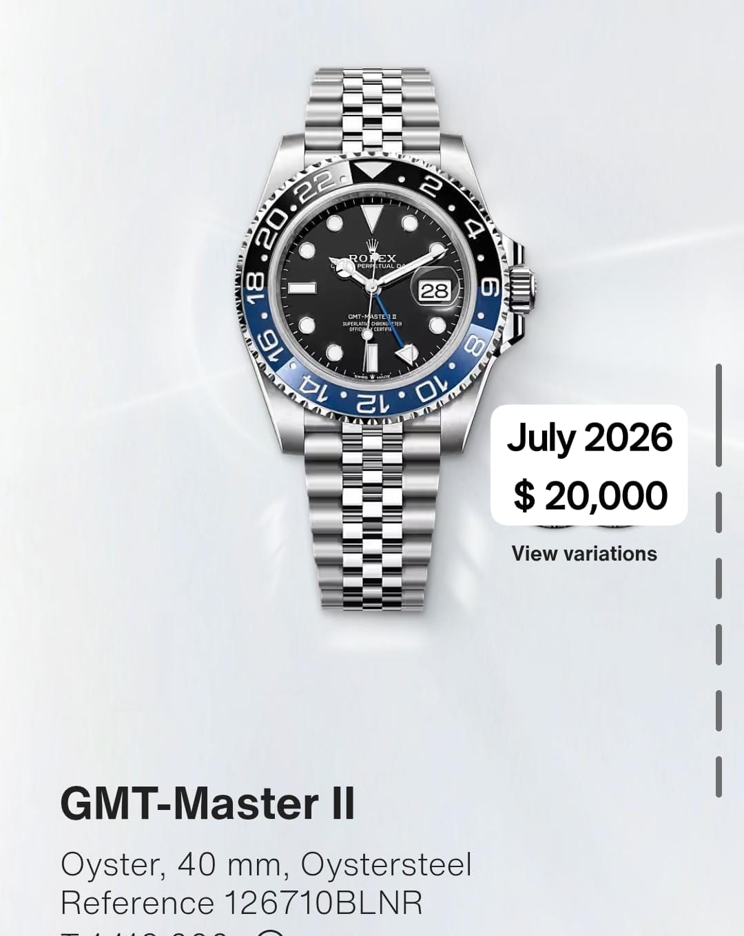 Rolex Gmt-master Ii